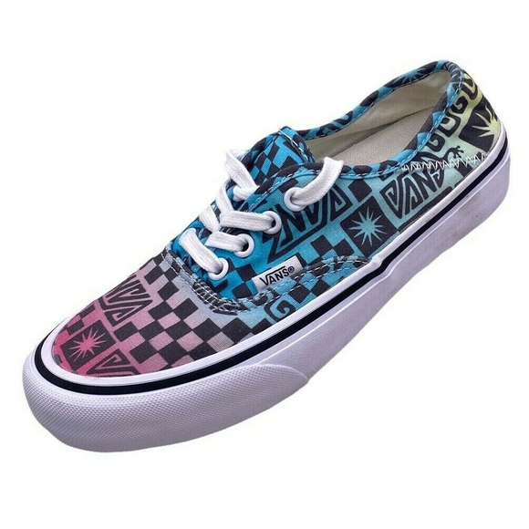 Vans Shoes - Vans Authentic Tribal Checkerboard Women 6.5 Skate Shoes Sneakers Ultra Cush